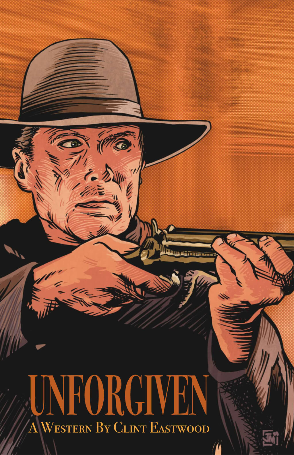 Jose_Martin_Comic-Book-Style-Illustrator-Tribute-Artwork-Unforgiven-Clint-Eastwood